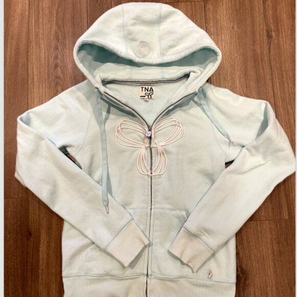 Aritzia TNA Women's Zip Up Hoodie, Small, Tiffany Blue Color - Picture 1 of 7